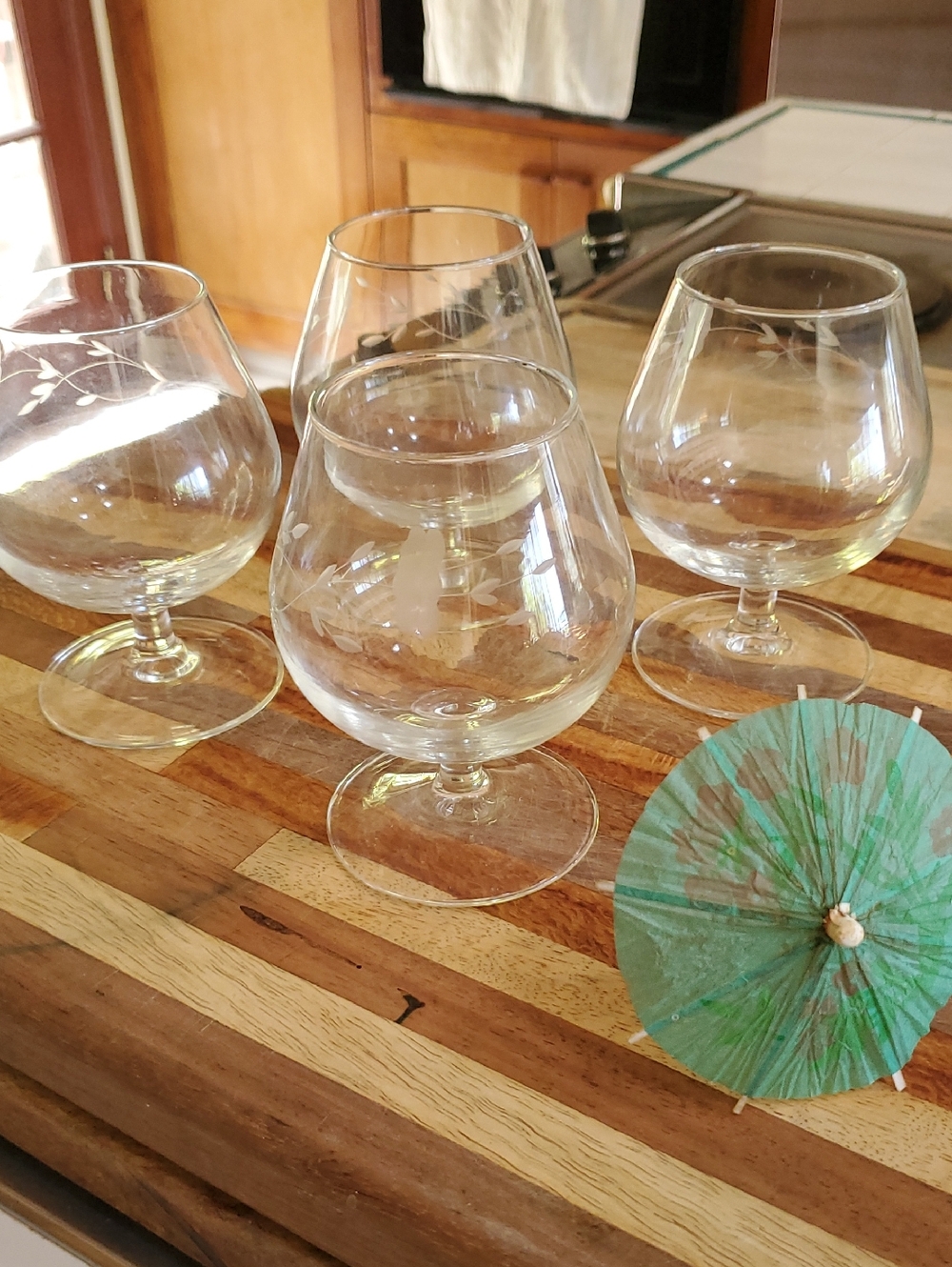 PRINCESS HOUSE Heritage Etched Snifters - Set of 4